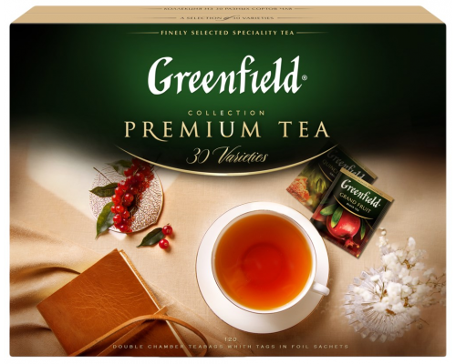 Набор чая и чайных напитков GREENFIELD Premium tea Collection, 120пак, Россия, 120 пак