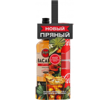 Промо-набор BACARDI Spiced на основе рома алк.40% 0.7L+Нап б/а COCA-COLA 2x0.33L, Италия, 0.7 L