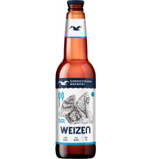 Пиво светлое ГОРЬКОВСКАЯ ПИВОВАРНЯ Weizen нефильтрованное, пастеризованное неосветленное, 5%, 0.44л, Россия, 0.44 L