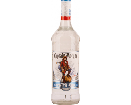 Ром CAPTAIN MORGAN White Карибский 40%, 1л, Великобритания, 1 L