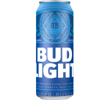 Пиво светлое BUD Light фильтрованное, пастеризованное, 4,1%, ж/б, 0.45л, Россия, 0.45 L