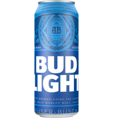 Пиво светлое BUD Light фильтрованное, пастеризованное, 4,1%, ж/б, 0.45л, Россия, 0.45 L