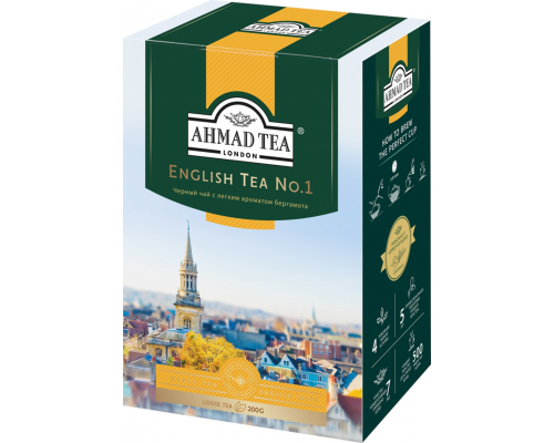 Чай черный AHMAD TEA English Breakfast листовой, 200г, Россия, 200 г