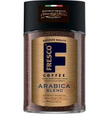 Кофе растворимый FRESCO Arabica Blend натуральный сублимированный, ст/б, 100г, Россия, 100 г