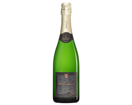 Вино игристое RITTIMANN CREMANT D'ALSACE Blanc белое брют, 0.75л, Франция, 0.75 L