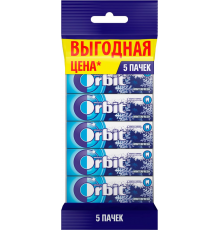 Жевательная резинка ORBIT Winterfresh, 13,6г, Россия, 5 *13,6г