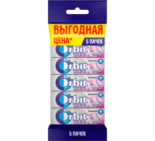 Жевательная резинка ORBIT Bubblemint, 13,6г, Россия, 5 *13,6г