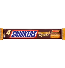 Батончик шоколадный Snickers Арахисовый крем, 73г, Польша, 73 г