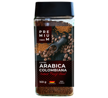 Кофе растворимый ЛЕНТА PREMIUM Arabica Colombiana сублимированный, ст/б, 100г, Германия, 100 г