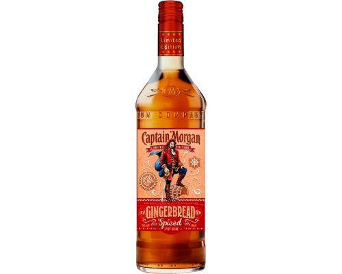 Напиток спиртной CAPTAIN MORGAN Gingerbread Spiced Имбирный пряник, на основе рома 30%, 0.7л, Великобритания, 0.7 L