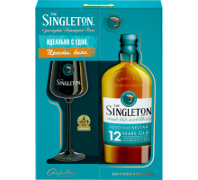 Виски SINGLETON Dufftown Шотландский, односолодовый 12 лет 40%, п/у + стакан, 0.7л, Великобритания, 0.7 L