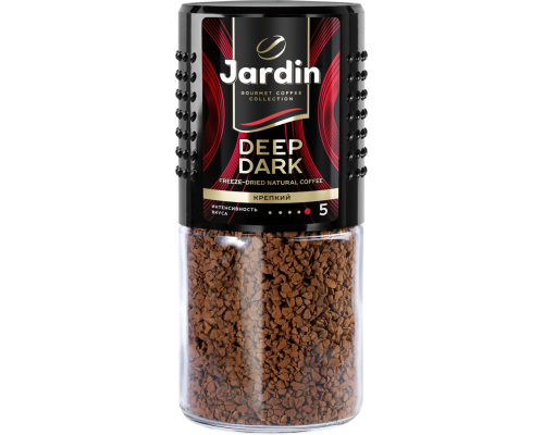 Кофе растворимый JARDIN Deep Dark сублимированный, ст/б, 95г, Россия, 95 г