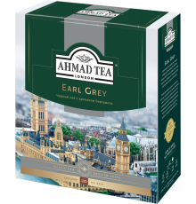 Чай черный AHMAD TEA Tea Earl Grey с бергамотом байховый, 100пак, Россия, 100 пак