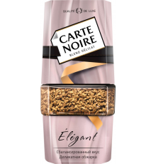 Кофе растворимый CARTE NOIRE Elegant натуральный сублимированный, ст/б, 95г, Россия, 95 г