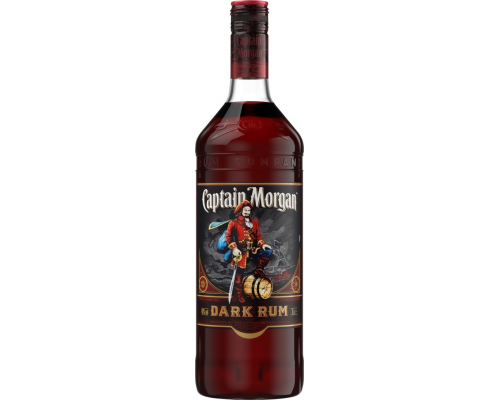 Ром CAPTAIN MORGAN Dark Ямайский невыдержанный, 40%, 1л, Великобритания, 1 L