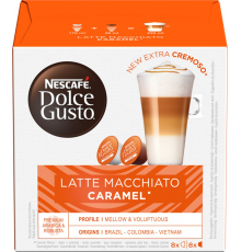 Кофе в капсулах NESCAFE Dolce Gusto Latte Macchiato со вкусом карамели, 16кап, Великобритания, 16 кап