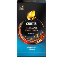 Чай черный CURTIS Elegant Earl Grey ароматизированный с добавками байховый, 25пак, Россия, 25 пак