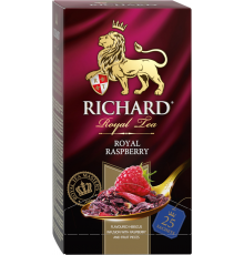 Чай фруктово-травяной RICHARD Royal Raspberry, 25пак, Россия, 25 саш