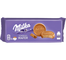 Вафли MILKA с начинкой с какао, в молочном шоколаде, 150г, Чехия, 150 г