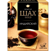 Чай черный ШАХ Gold Индийский, 100пак, Россия, 100 пак