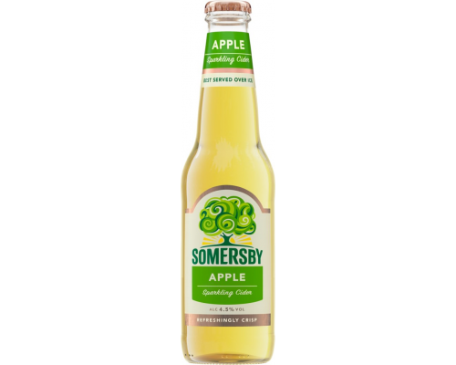 Напиток пивной SOMERSBY Apple Cider фильтрованный пастеризованный 4,5%, 0.4л, Россия, 0.4 L