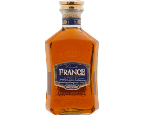 Коньяк GRANDE FRANCE 5 лет, 40%, 0.5л, Россия, 0.5 L