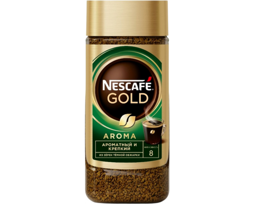 Кофе растворимый NESCAFE Gold Aroma сублимированный с добавлением натурального жареного молотого, ст/б, 85г, Россия, 85 г