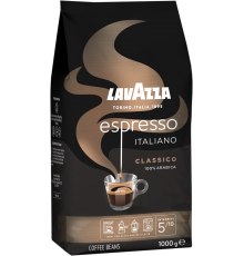 Кофе зерновой LAVAZZA Espresso Italiano Classico натуральный жареный, 1кг, Италия, 1000 г