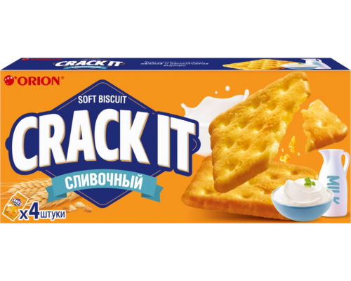 Печенье затяжное ORION Crack It Сливочный, 80г, Россия, 80 г