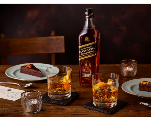 Виски JOHNNIE WALKER Black Label Шотландский купажированный 12 лет, 40%, п/у, 1л, Великобритания, 1 L