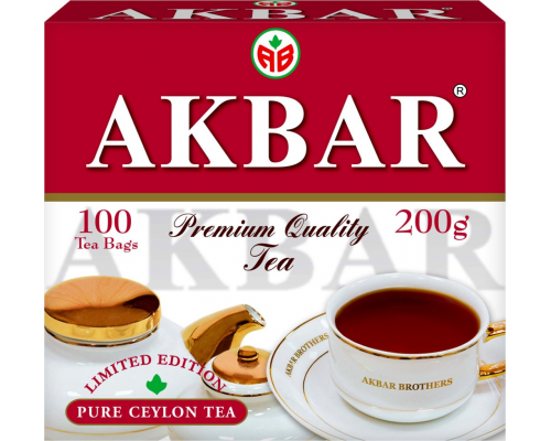 Чай черный AKBAR Limited Edition, 100пак, Россия, 100 пак