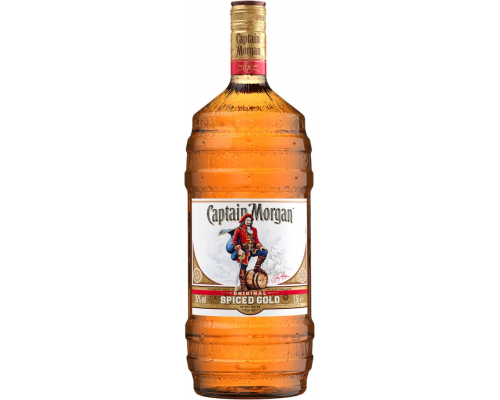 Напиток спиртной CAPTAIN MORGAN Original Spiced Gold на основе невыдержанного рома, 35%, 1.5л, Великобритания, 1.5 L