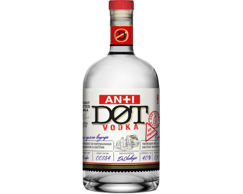 Водка ANTI DOT Red 40%, 0.5л, Россия, 0.5 L