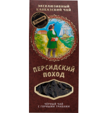 Чай черный ЭКОКАВКАЗ Персидский поход листовой, 50г, Россия, 50 г