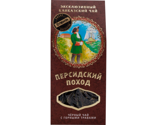 Чай черный ЭКОКАВКАЗ Персидский поход листовой, 50г, Россия, 50 г