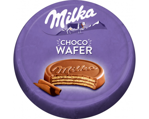 Вафли MILKA с начинкой с какао, покрытые молочным шоколадом, 30г, Чехия, 30 г