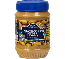 Паста арахисовая АЗБУКА ПРОДУКТОВ с кусочками арахиса, 510г, Китай, 510 г