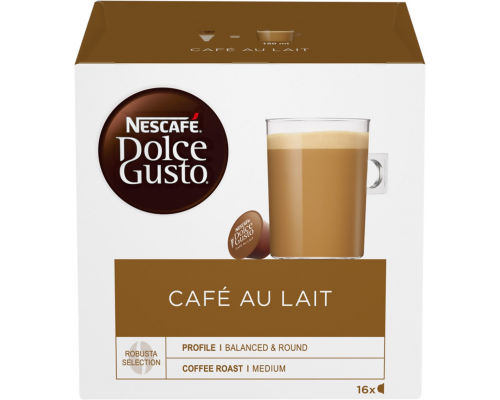 Кофе в капсулах NESCAFE Dolce Gusto Cafe Au Lait, 16кап, Германия, 16 кап