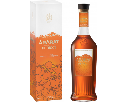 Напиток спиртной АРАРАТ Apricot на основе коньяка со вкусом абрикоса 35%, 0.5л, Армения, 0.5 L