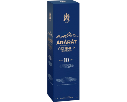 Коньяк ARARAT Ахтамар Армянский старый КС 40%, п/у, 0.5л, Армения, 0.5 L