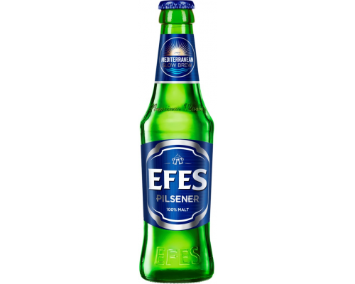 Пиво светлое EFES Pilsener пастеризованное, 5%, 0.45 л, Россия, 0.45 L