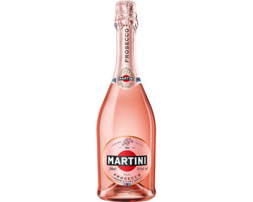 Вино игристое MARTINI Prosecco Rose розовое сухое, 0.75л, Италия, 0.75 L