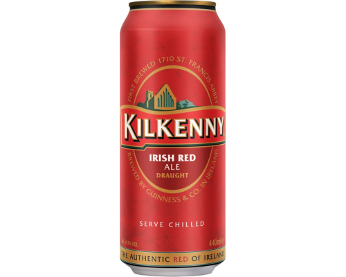 Пиво темное KILKENNY Draught фильтрованное пастеризованное с капсулой азотной смеси, 4,3%, ж/б, 0.44л, Ирландия, 0.44 L