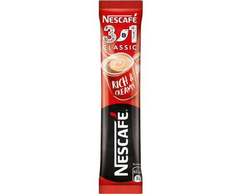 Напиток кофейный растворимый NESCAFE Rich&Creamy Classic 3в1, 14,5г, Россия, 14,5 г