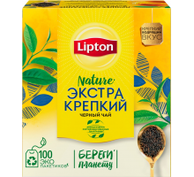 Чай черный LIPTON Экстра Крепкий, 100пак, Россия, 100 пак