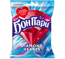 Мармелад жевательный БОН ПАРИ Diamond Hearts с кислым и сладким вкусами, 65г, Россия, 65 г