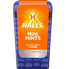 Конфеты HALLS Mini Mints Цитрусовый пунш, 12,5г, Турция, 12,5 г