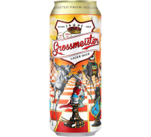 Пиво светлое GROSSMEISTER фильтрованное пастеризованное, 4,8%, ж/б, 0.5л, Нидерланды, 0.5 L