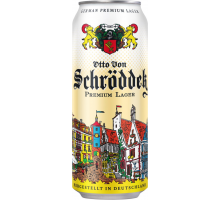 Пиво светлое OTTO VON SCHRODDER Premium lager фильтрованное пастеризованное, 4,9%, ж/б, 0.5л, Германия, 0.5 L