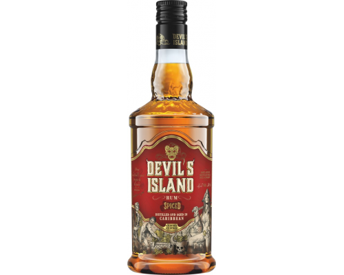 Ром DEVIL'S ISLAND Спайсд выдержанный 37,5%, 0.5л, Россия, 0.5 L